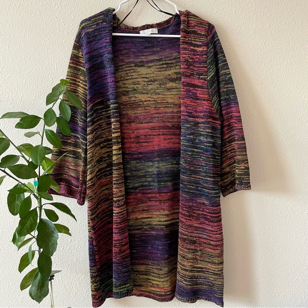 new directions multicolor eclectic cardigan sweater #0028